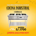 Cocina Industrial 3 Hornillas