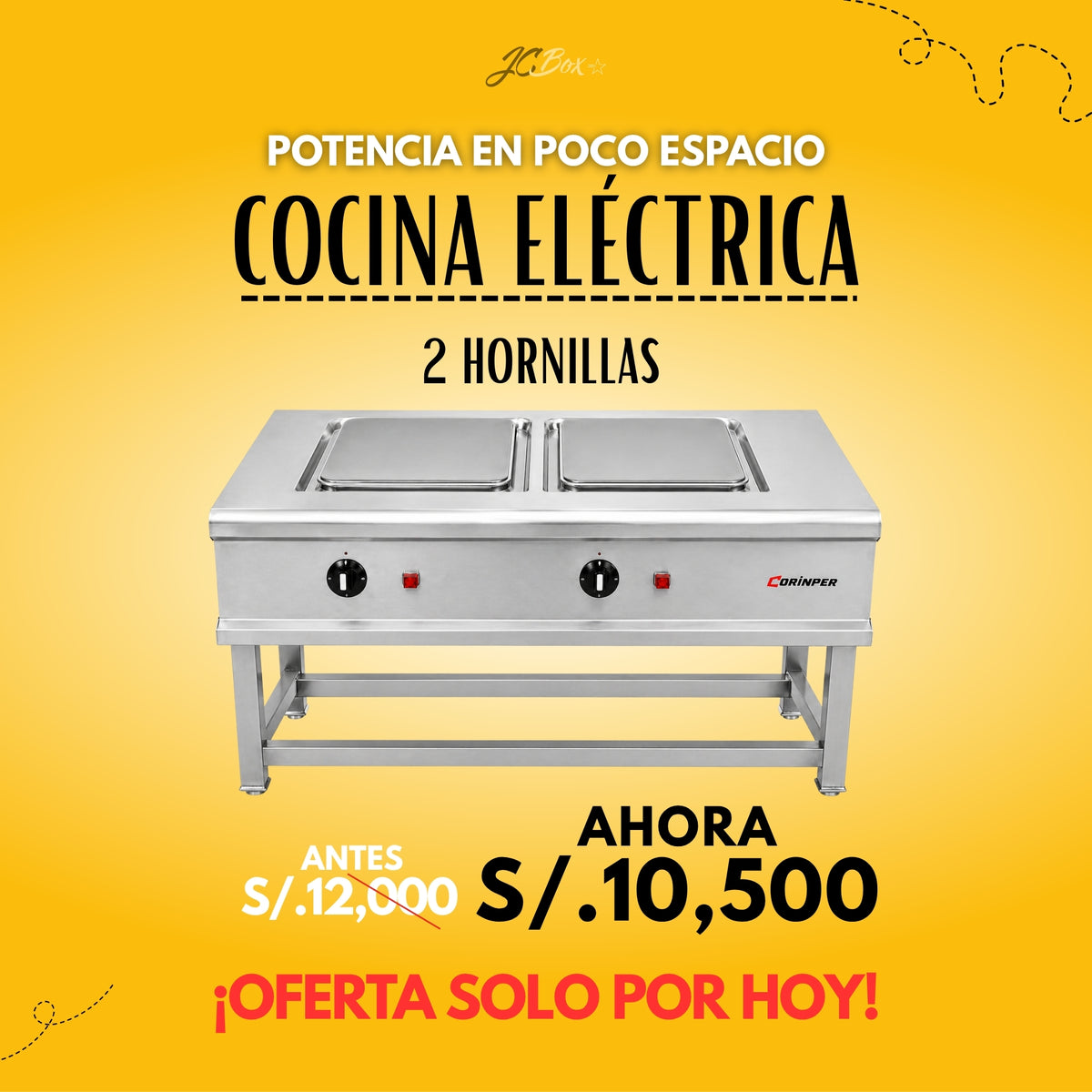 Cocina Eléctrica Industrial 2 Hornillas