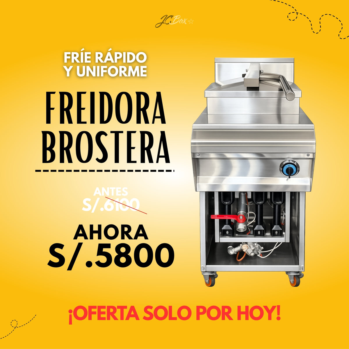 Freidora Brostera a Gas