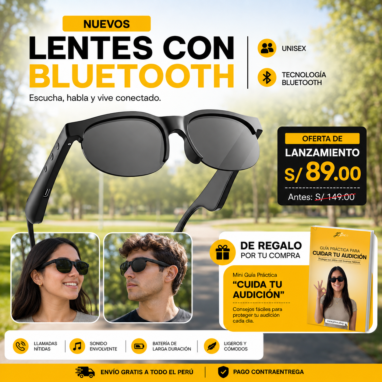 Lentes de Sol con Bluetooth